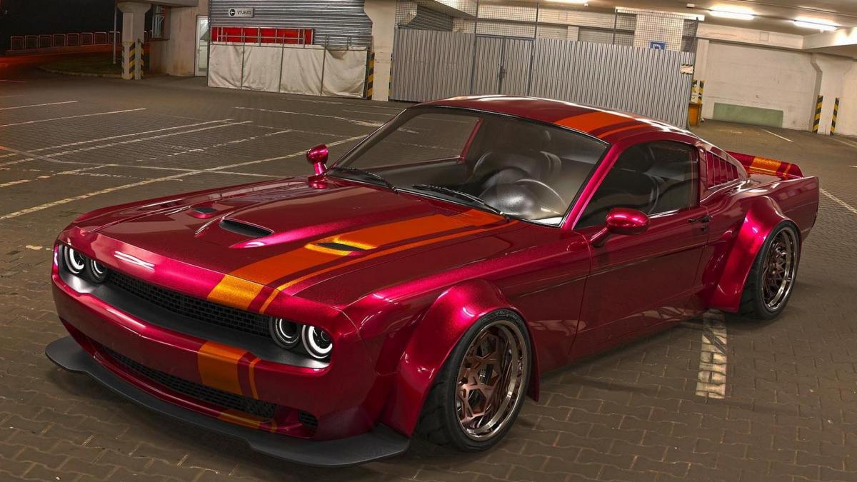 The Best of Both Worlds: This 1965 Mustang features a Challenger Hellcat grille and a BMW chassis | modifiedrides.net