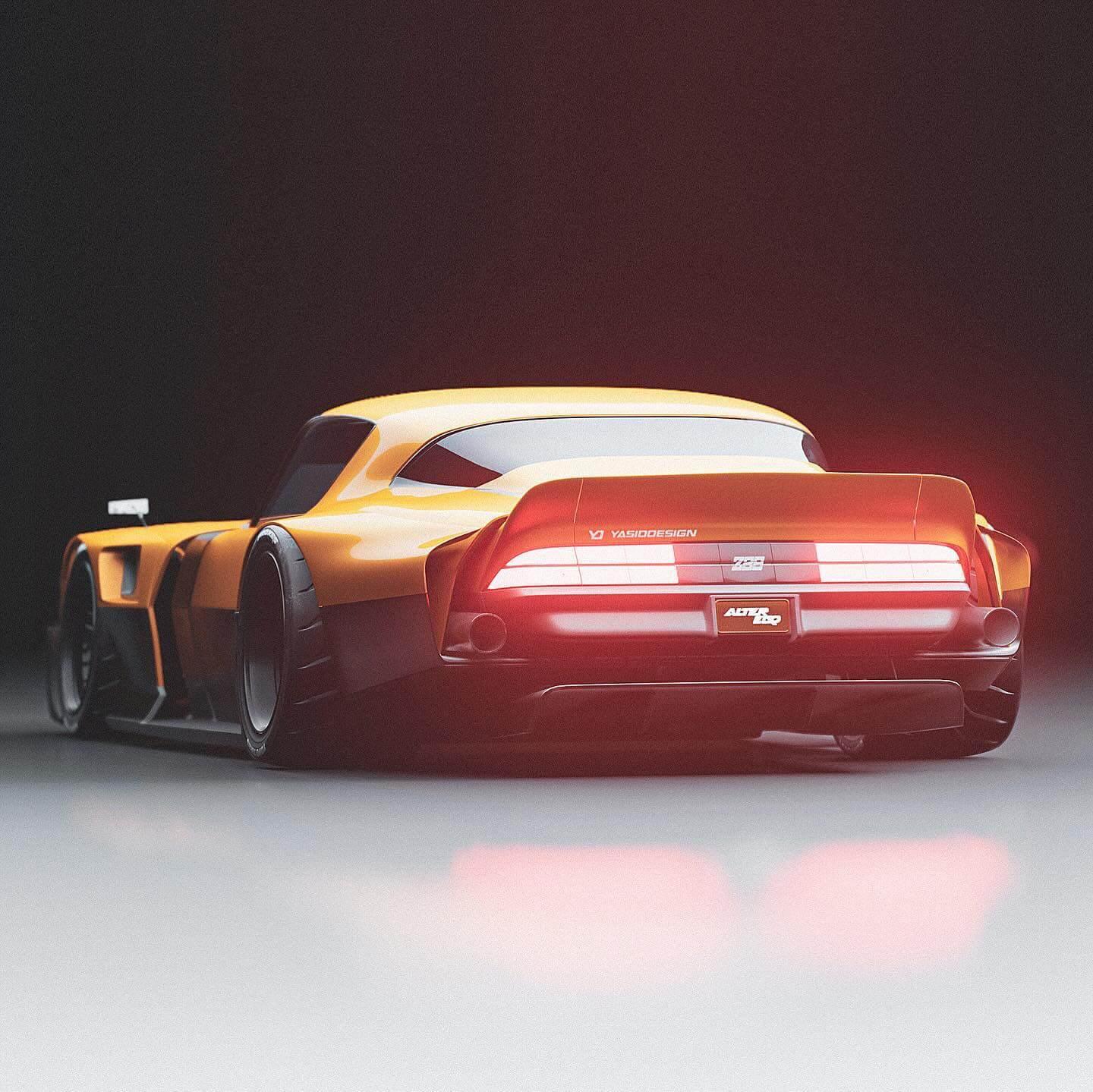 1978 camaro z28 gets a digital makeover with slammed wide body 2 1