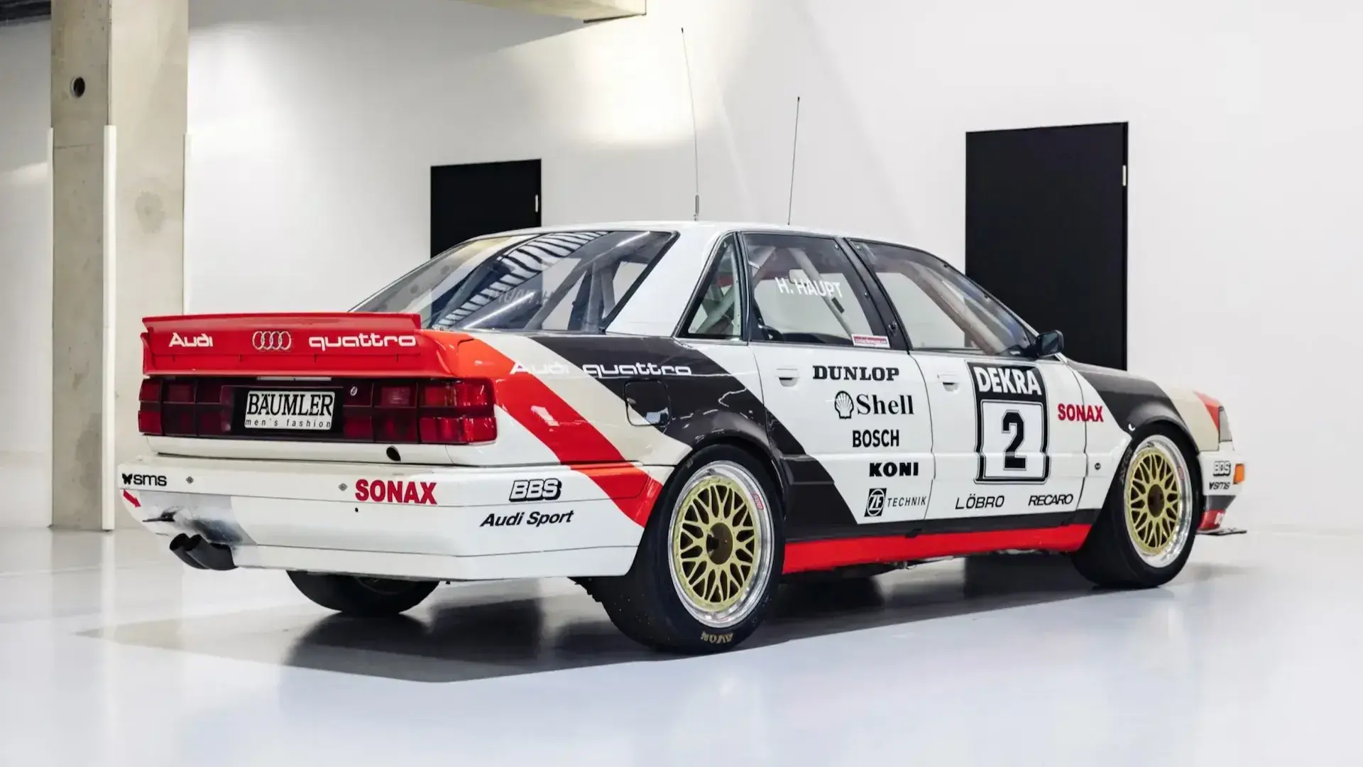 1991 audi v8 quattro dtm race car available for auction 99 1