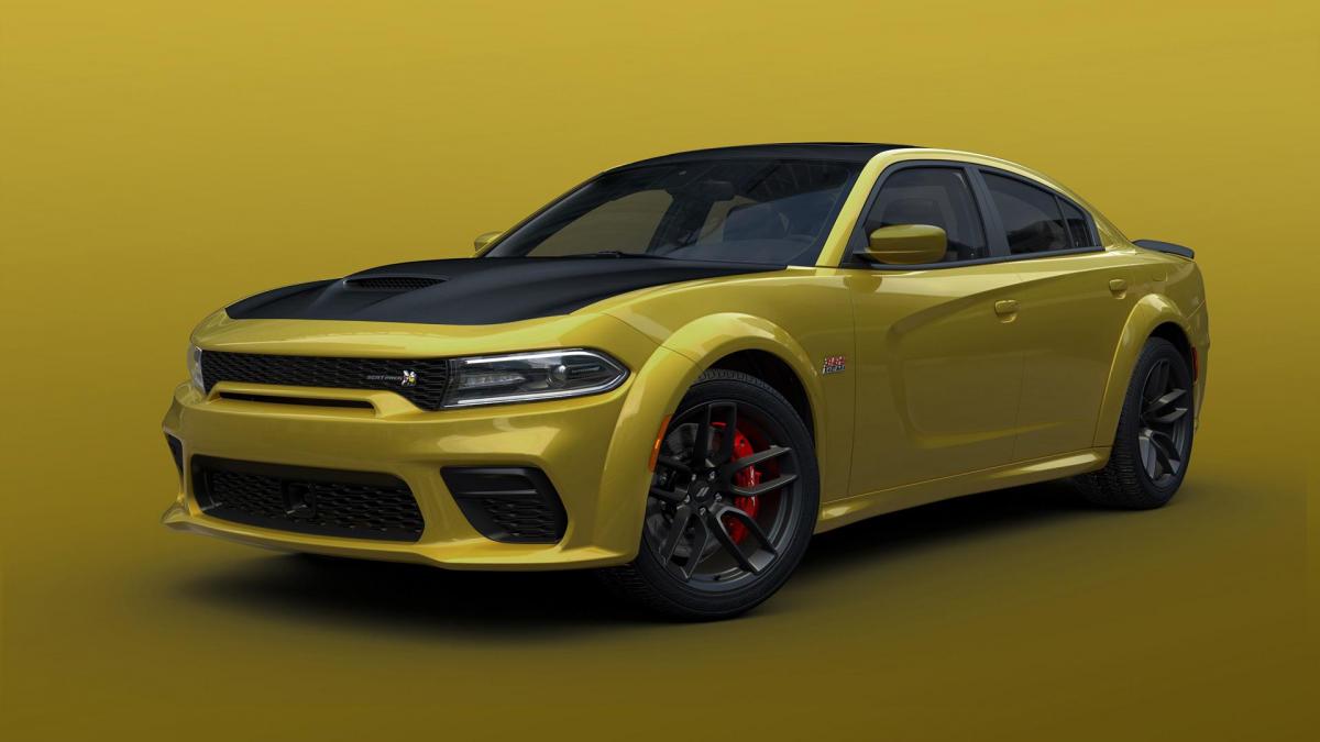 2021 Dodge Charger Scat Pack Widebody in Gold Rush paint | modifiedrides.net