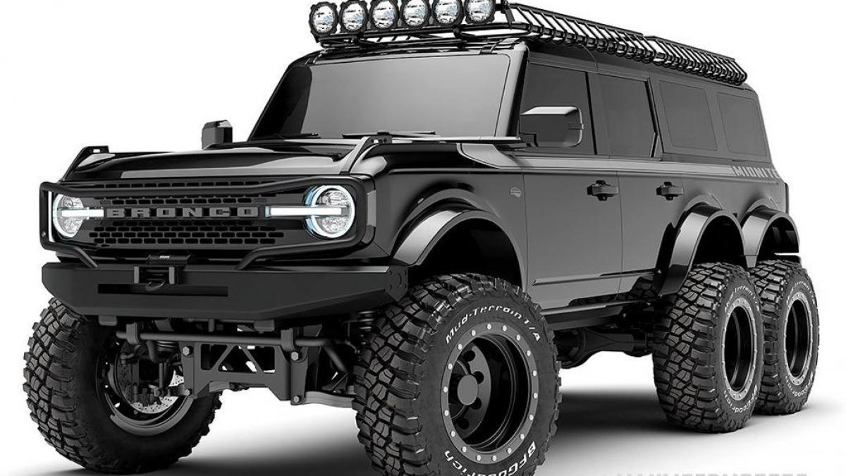 6x6 version of the modern Ford Bronco - Car News - Modified Rides