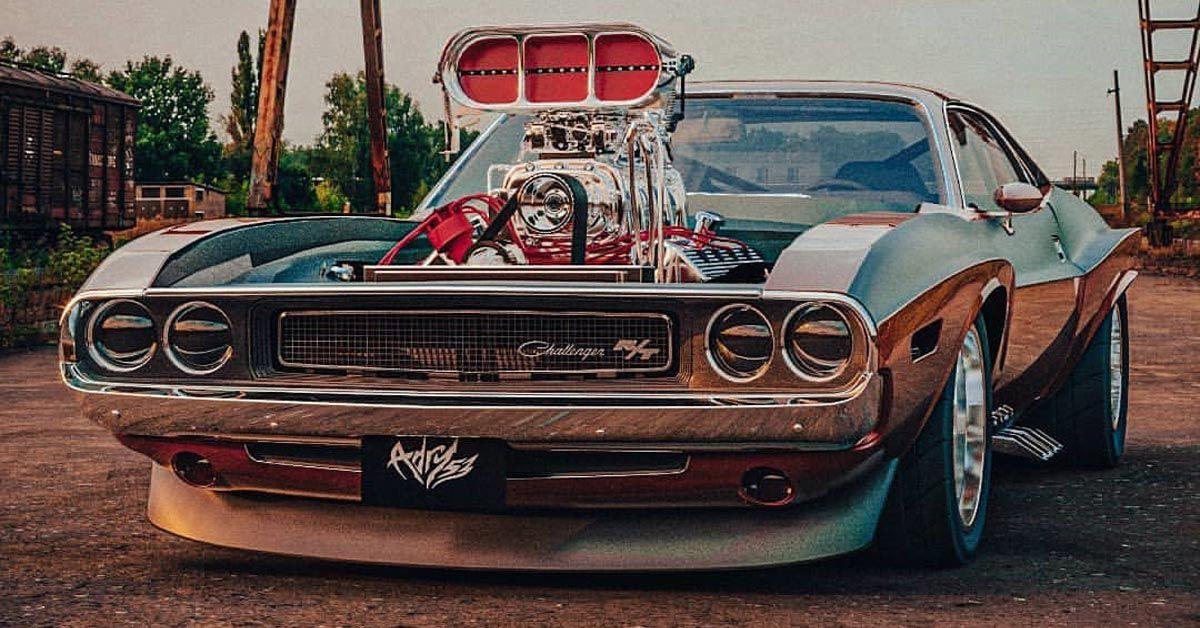 426 hemi blown 1970 dodge challenger rendering via instagram