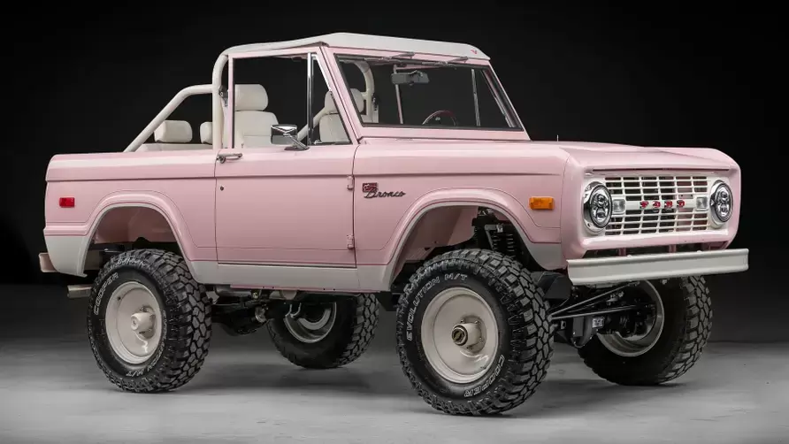 A very pink 454bhp classic ford bronco