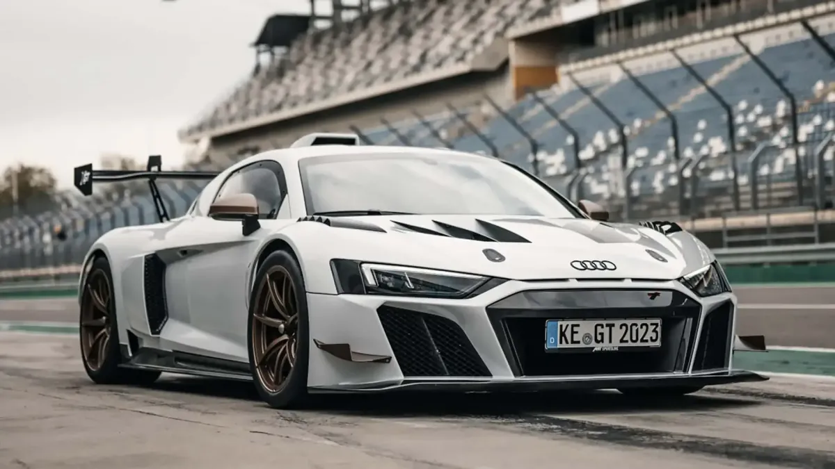 This Audi R8 GT2 is an extraordinary race car designed for the road