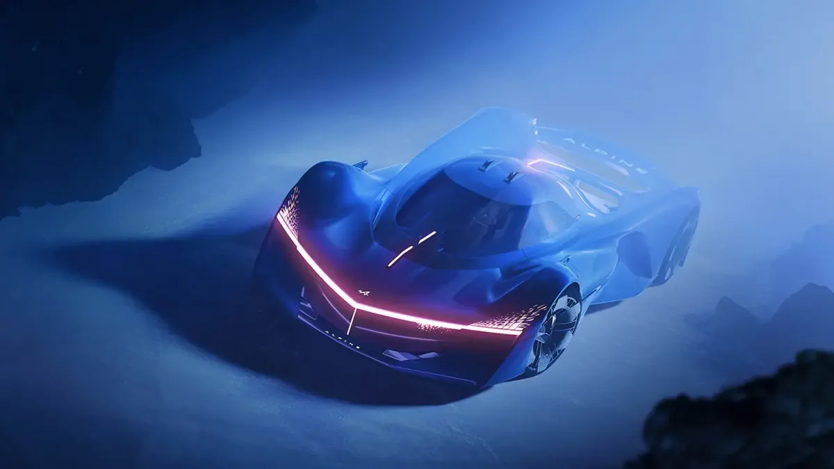 Alpine s alpenglow hypercar concept at spa francorchamps