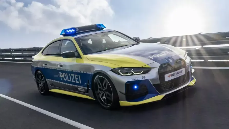 Modified BMW i4 electric police car | Modified Rides