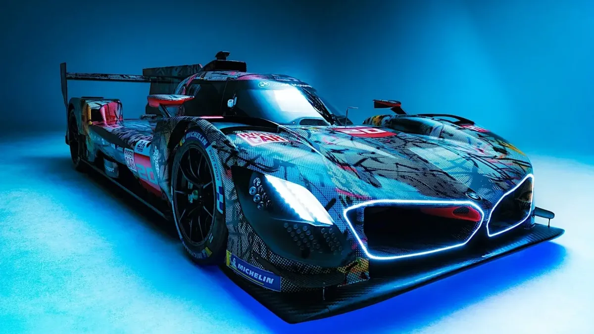 BMW M Hybrid V8's Wild Art Car Wrap for 2024 Le Mans