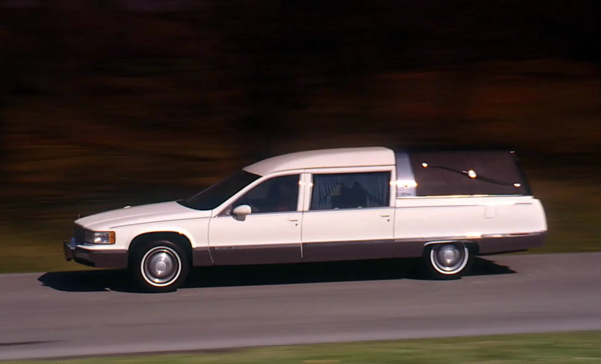 Cadillac hearse haunted funeral car with phantom passengers