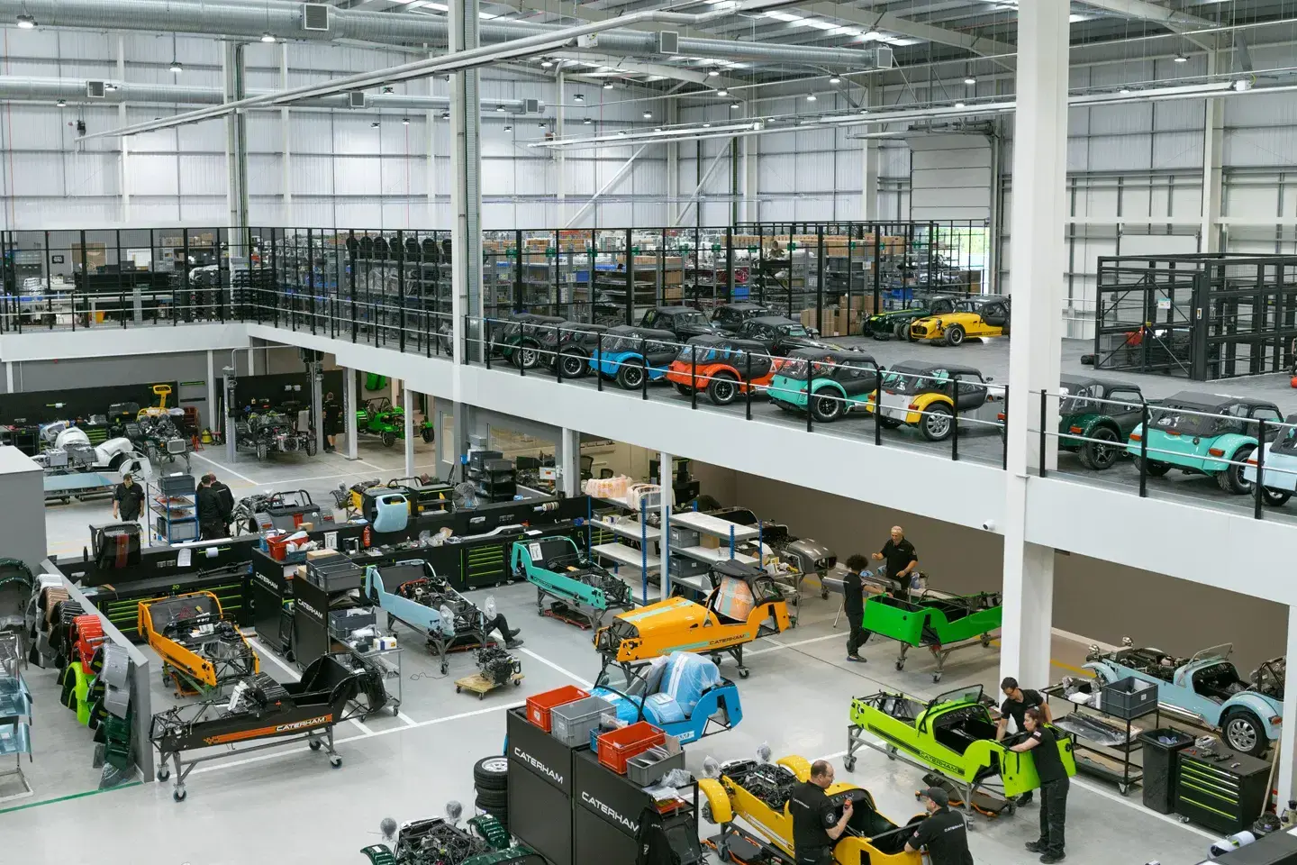 Caterham's Dartford headquarters where new leadership under VT Holdings will guide the iconic Seven sports car brand