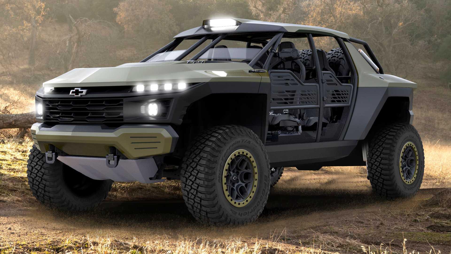 Chevrolet beast concept rendering front corner angle