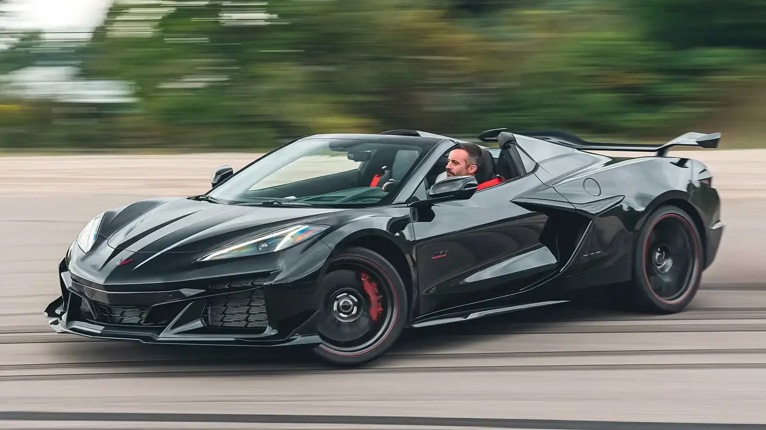 Chevrolet Corvette Z06 C8 mid-engine supercar with aggressive aerodynamics