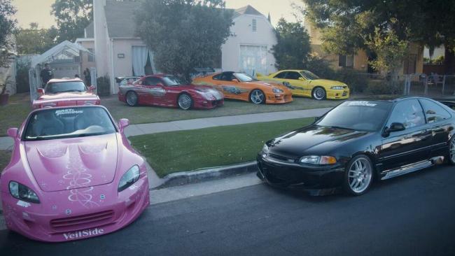 The insane collection of all the cars from the Fast and the Furious film