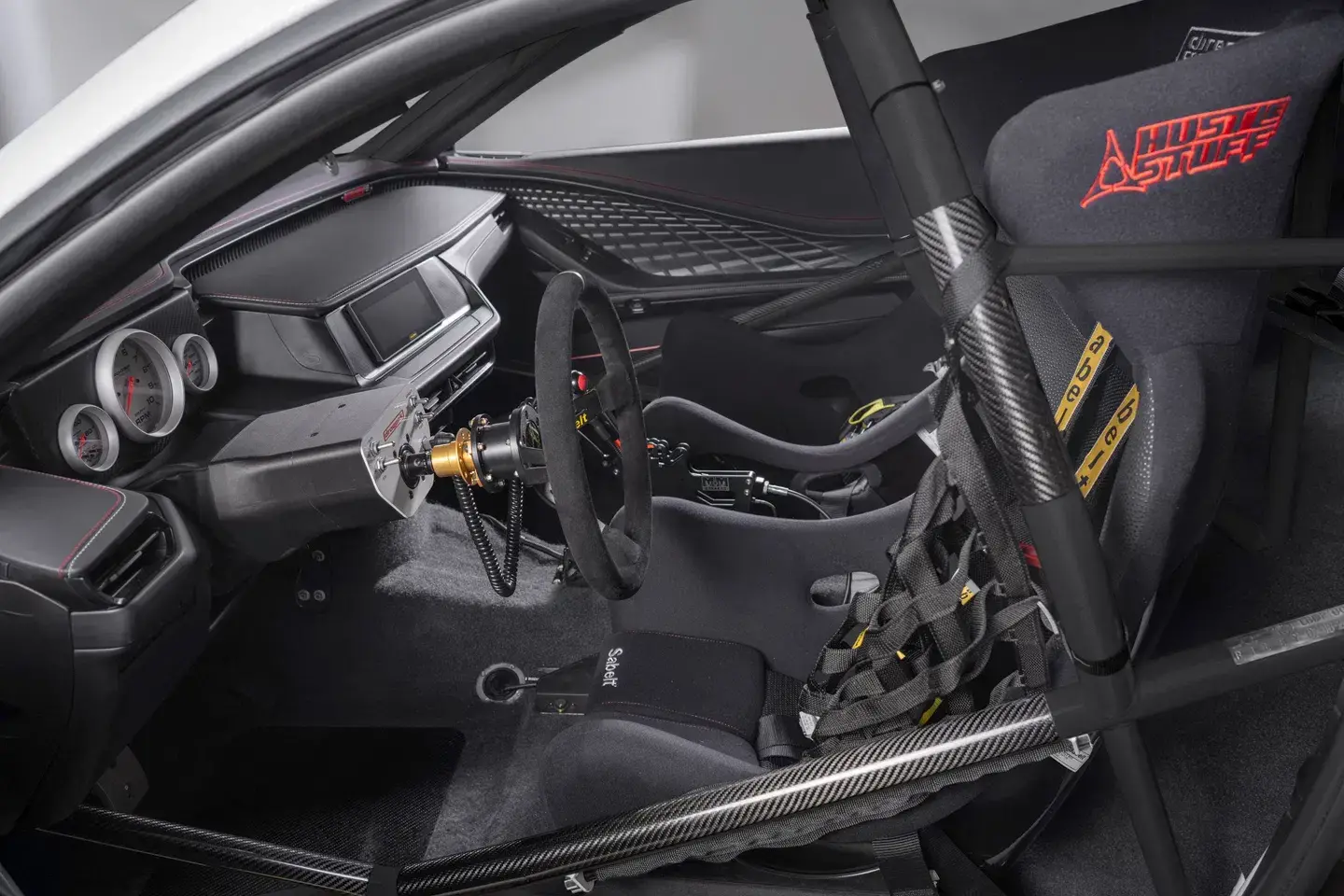 Dodge Charger Drag Pak lightweight carbon fiber components and aluminum engine block