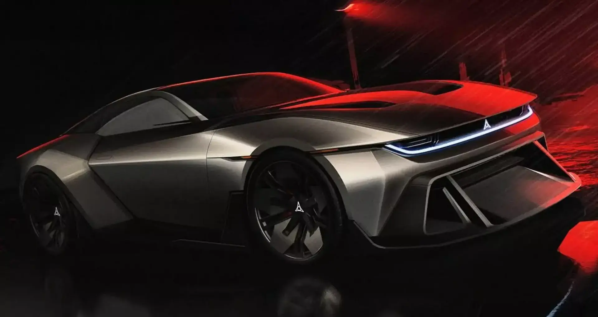 Dodge ev muscle car concept student design 1