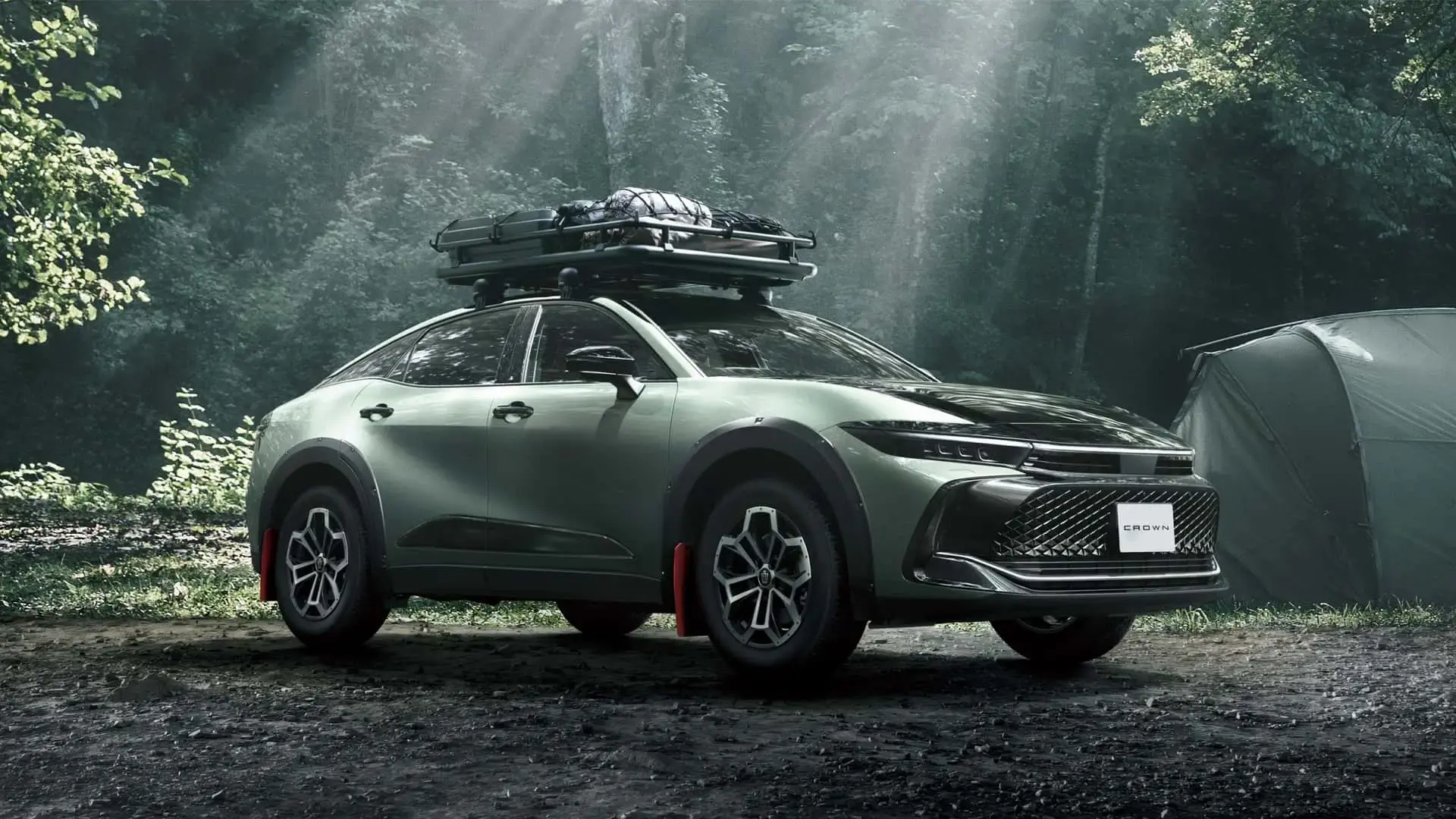 Embark on off roading adventures with the toyota crown rs landscape 3
