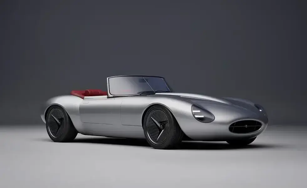 Futuristic jaguar e type restomod callum designs 1