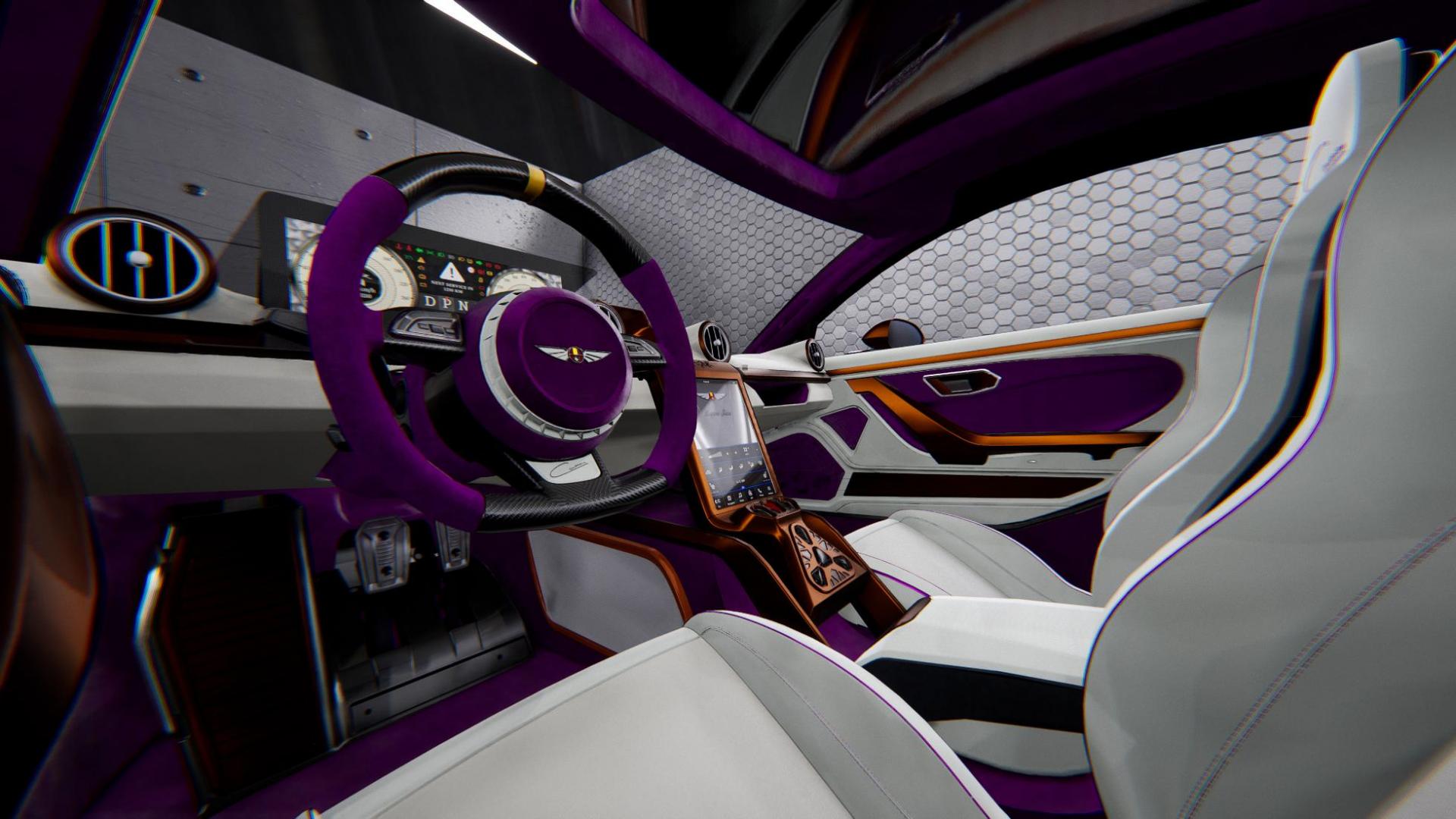 Hispano suiza carmen michael fux purple interior