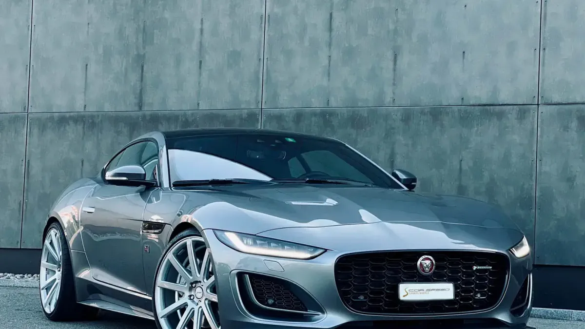 Jaguar F-Type Transformed with Cor.Speed Wheels & KW Springs