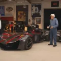 Jay leno takes a spin in the bac mono
