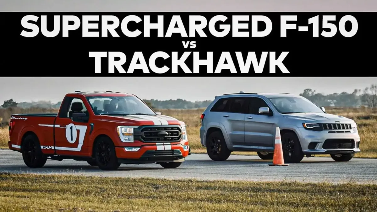 Hennessey pits a stock Trackhawk against a Venom 775 supercharged F-150 | Modified Rides