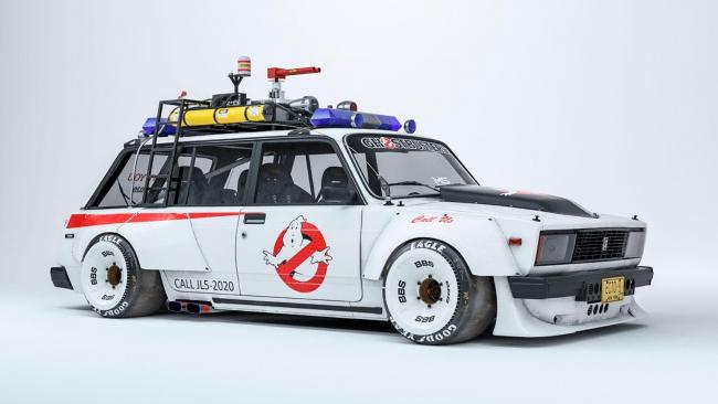 When you combine 'Ghostbusters' and the Lada 2104, you get the Ecto-4 | modifiedrides.net
