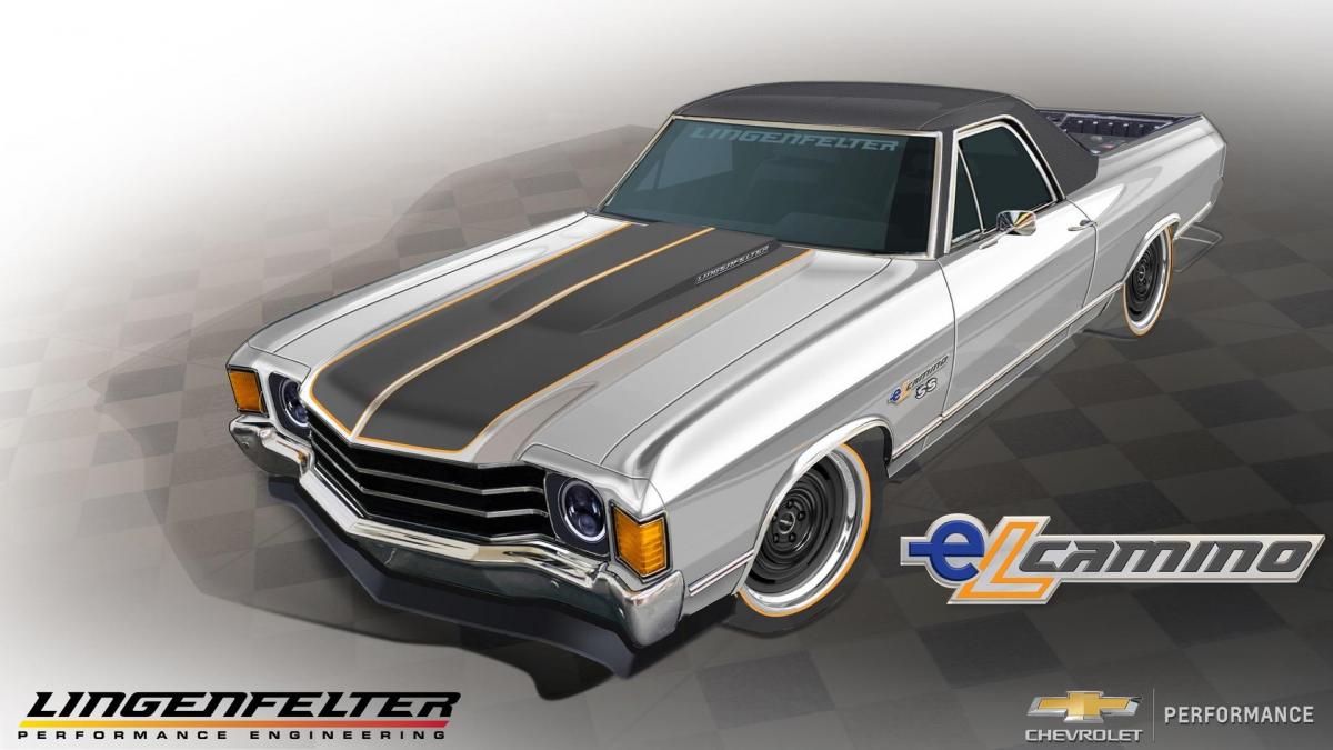 With a GM's connect & cruise crate motor, lingenfelter developed an electric El Camino | Modified Rides