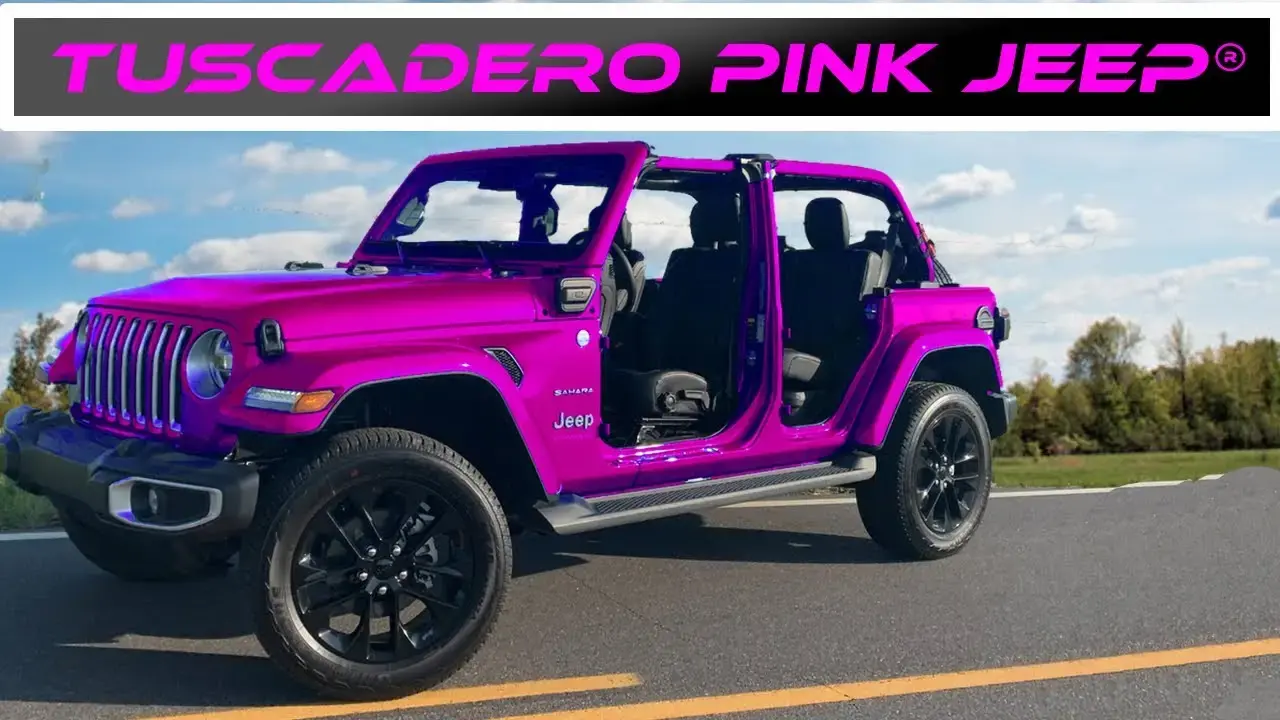 Jeep Wrangler in Tuscadero Pink