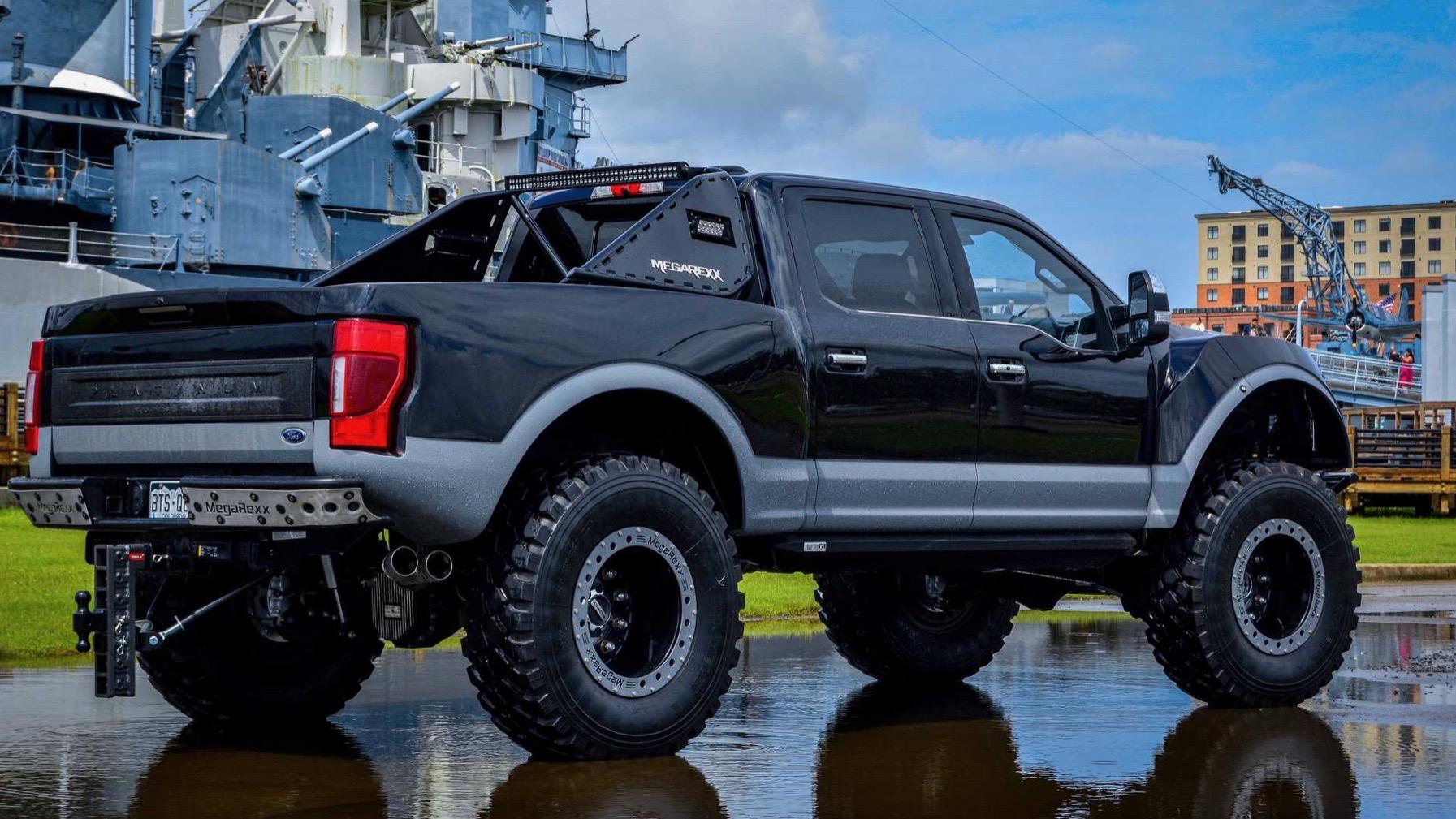 Megarexx Megaraptor is a raptor version of the Ford F 250 Super Duty