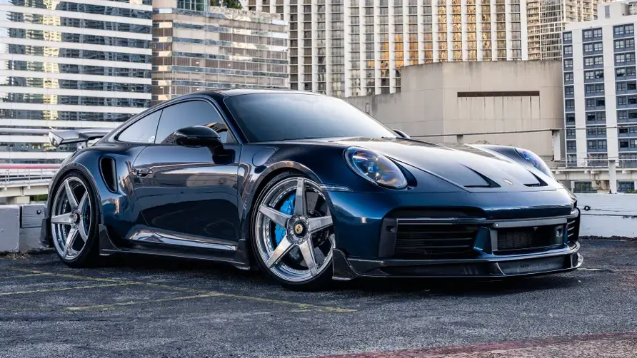 Modified porsche 911 turbo s with carbon fibre aero7