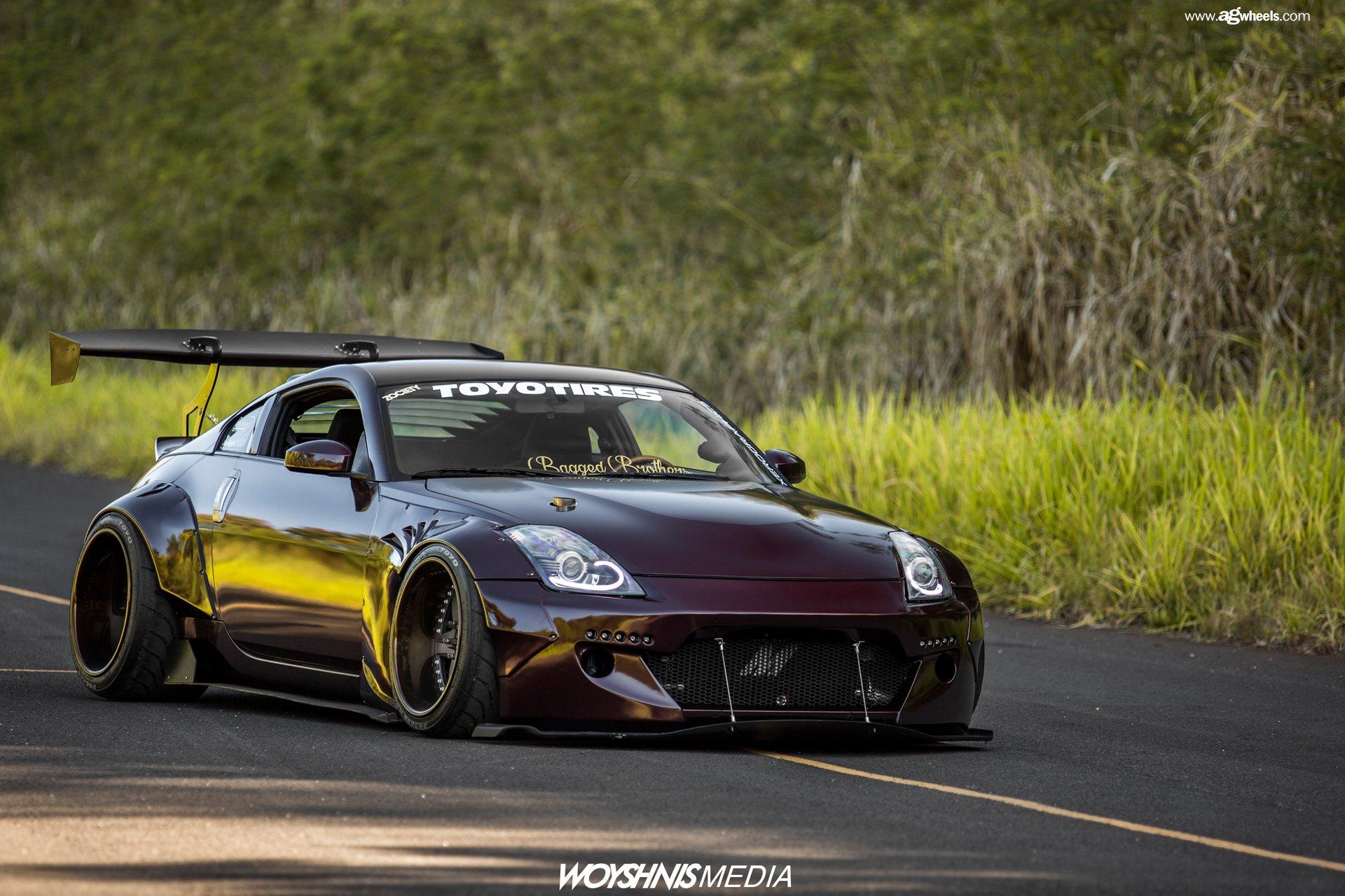 Nissan 350z wide body modified car