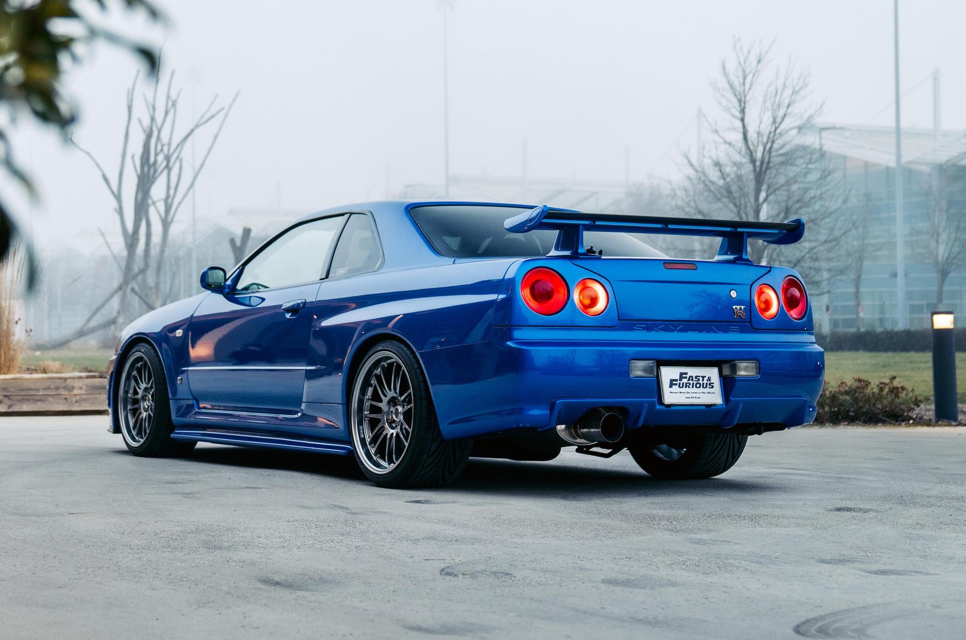 Nissan Skyline GT-R driven by Paul Walker in “Fast & Furious” can