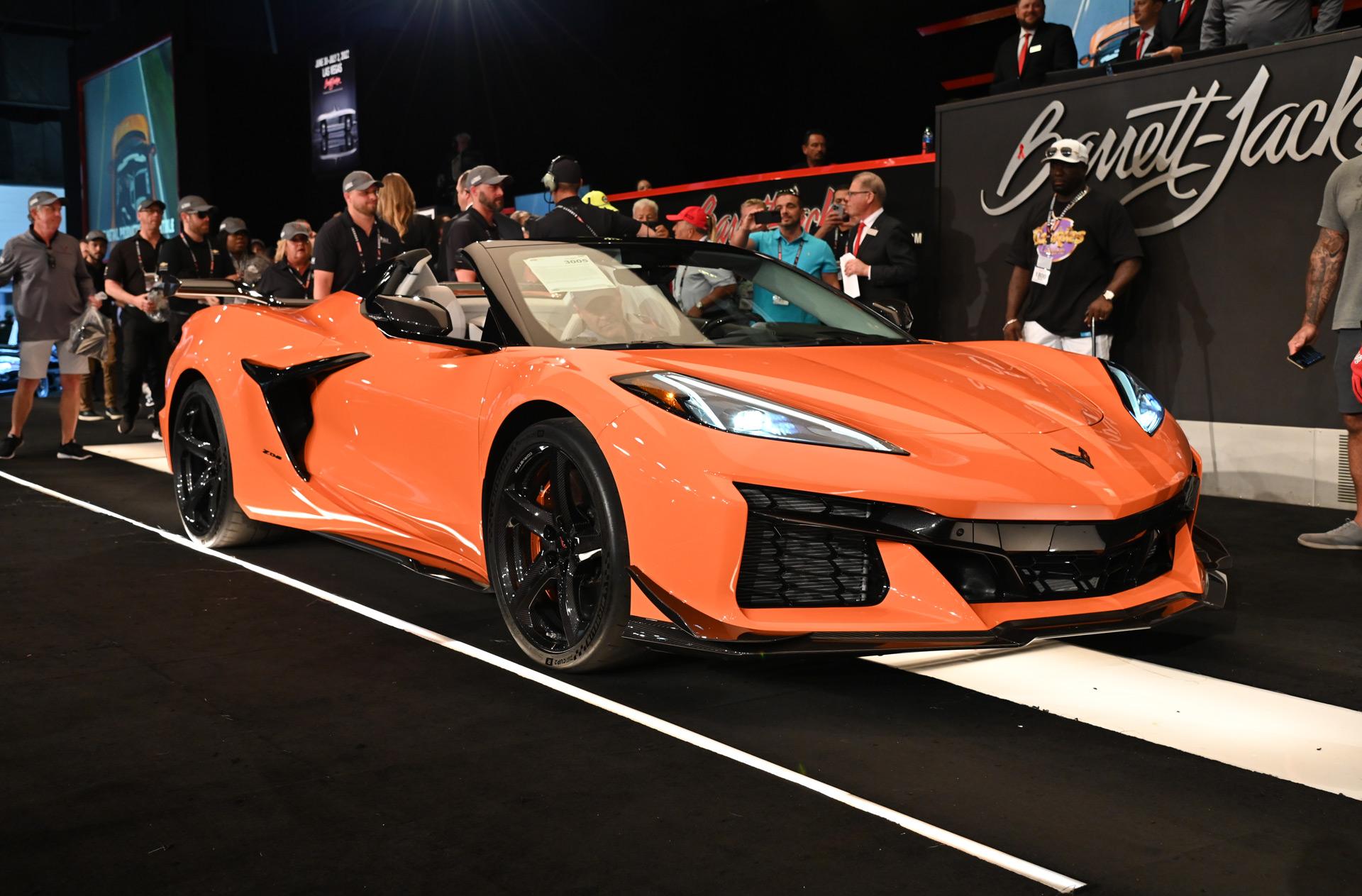 Rights to first retail 2023 chevrolet corvette z06 convertible sold at 2022 barrett jackson auction 100835624 h