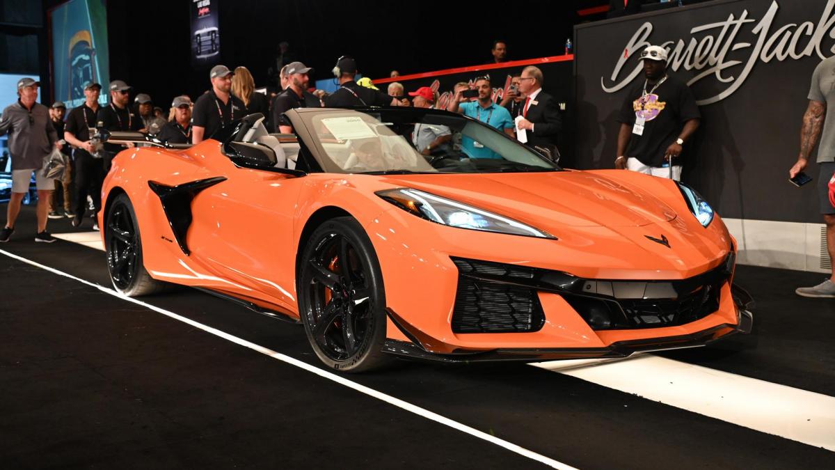 At auction, the first retail 2023 Chevrolet Corvette z06 convertible sells for $1 million | Modified Rides