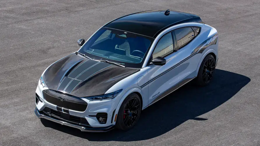Shelby s first ev is a modified mustang mach e gt3