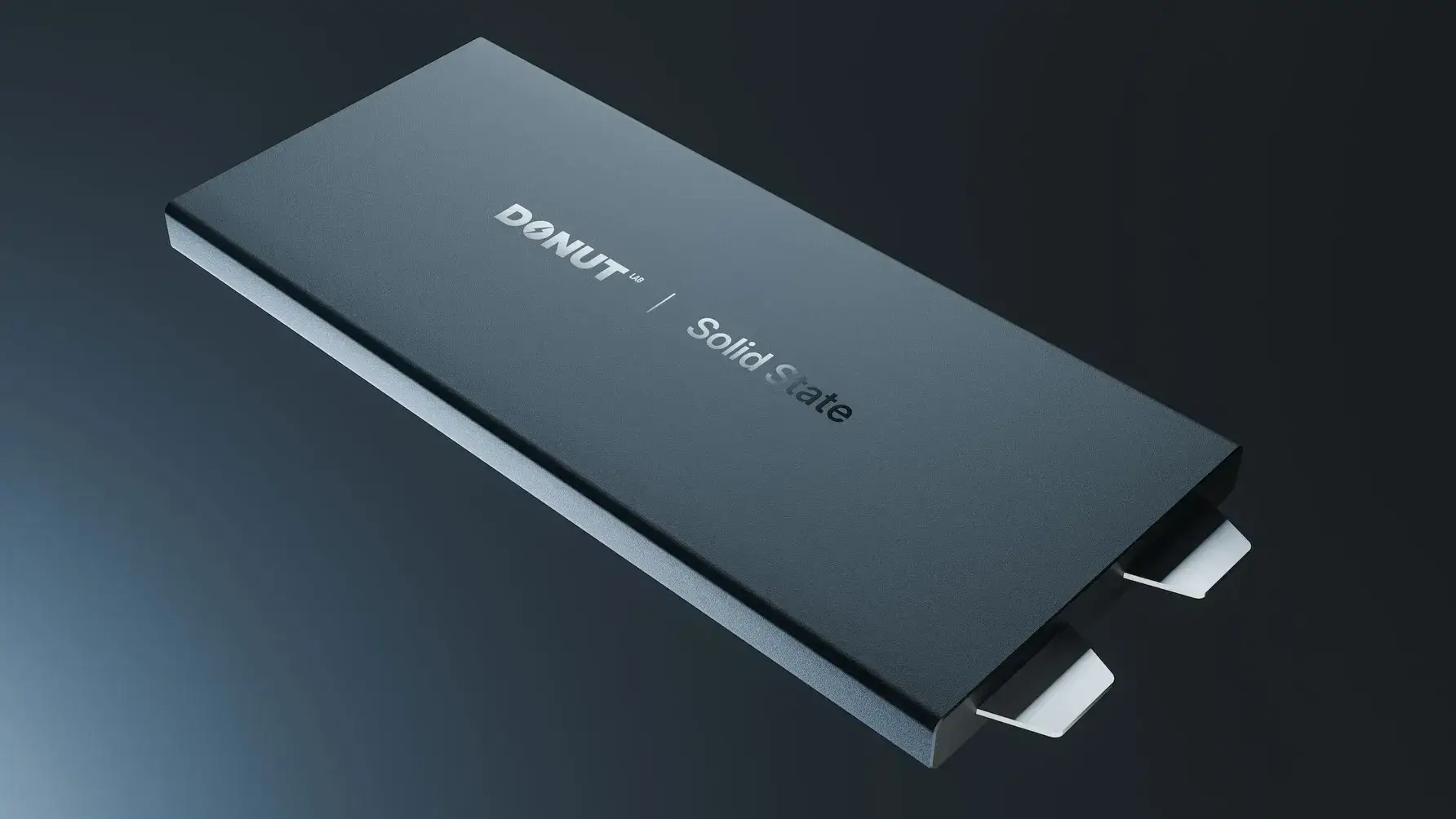 Donut Lab solid-state battery technology demonstration showing rapid charging system and internal cell structure