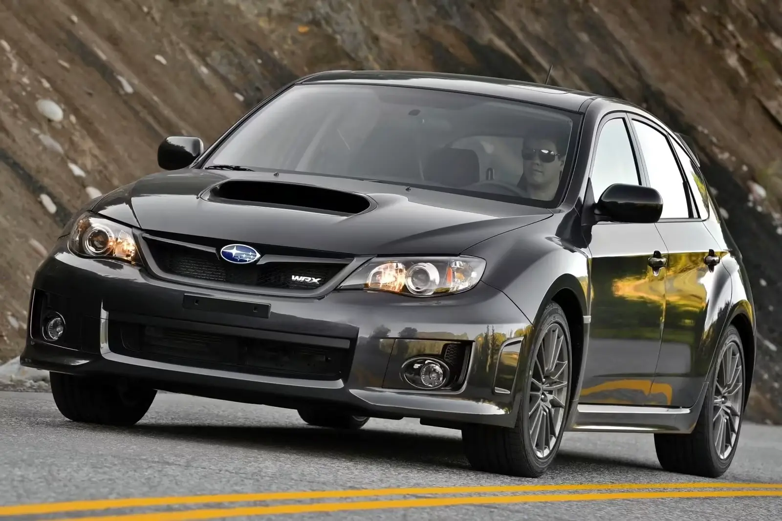 Subaru WRX 2009-2014 with 265 bhp turbocharged boxer engine and AWD system