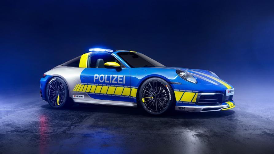 German Police livery on TechArt's modified 911 Targa  | modifiedrides.net