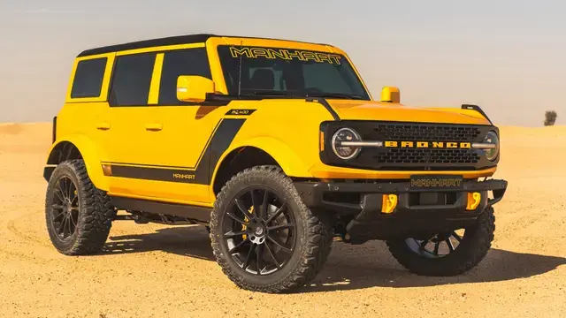 The ford bronco now boasts 415 horsepower and enormous wheels thanks to manhart3