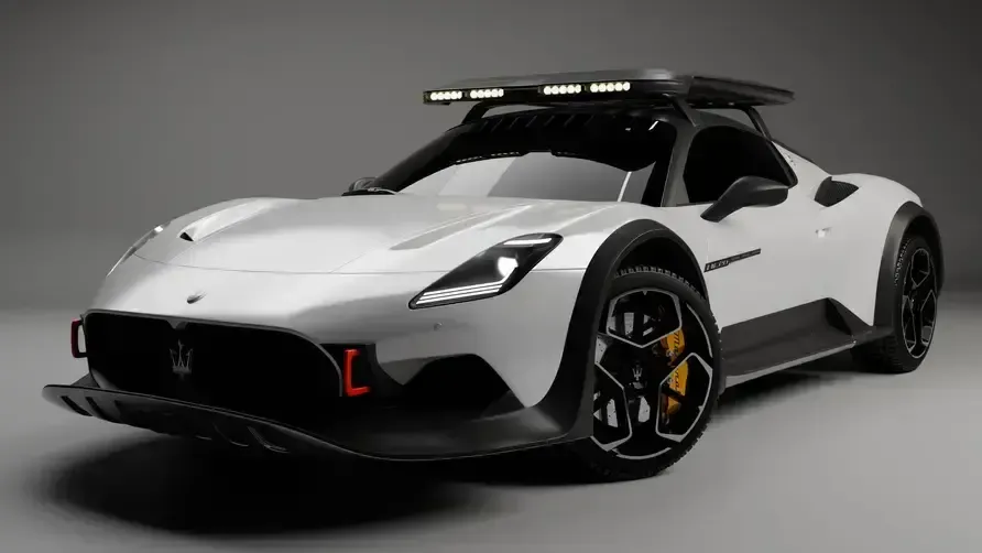 The Maserati MC20 Dakar Render