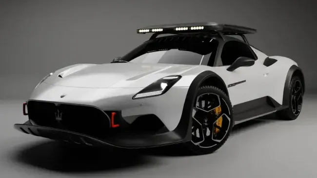 The Maserati MC20 Dakar Render