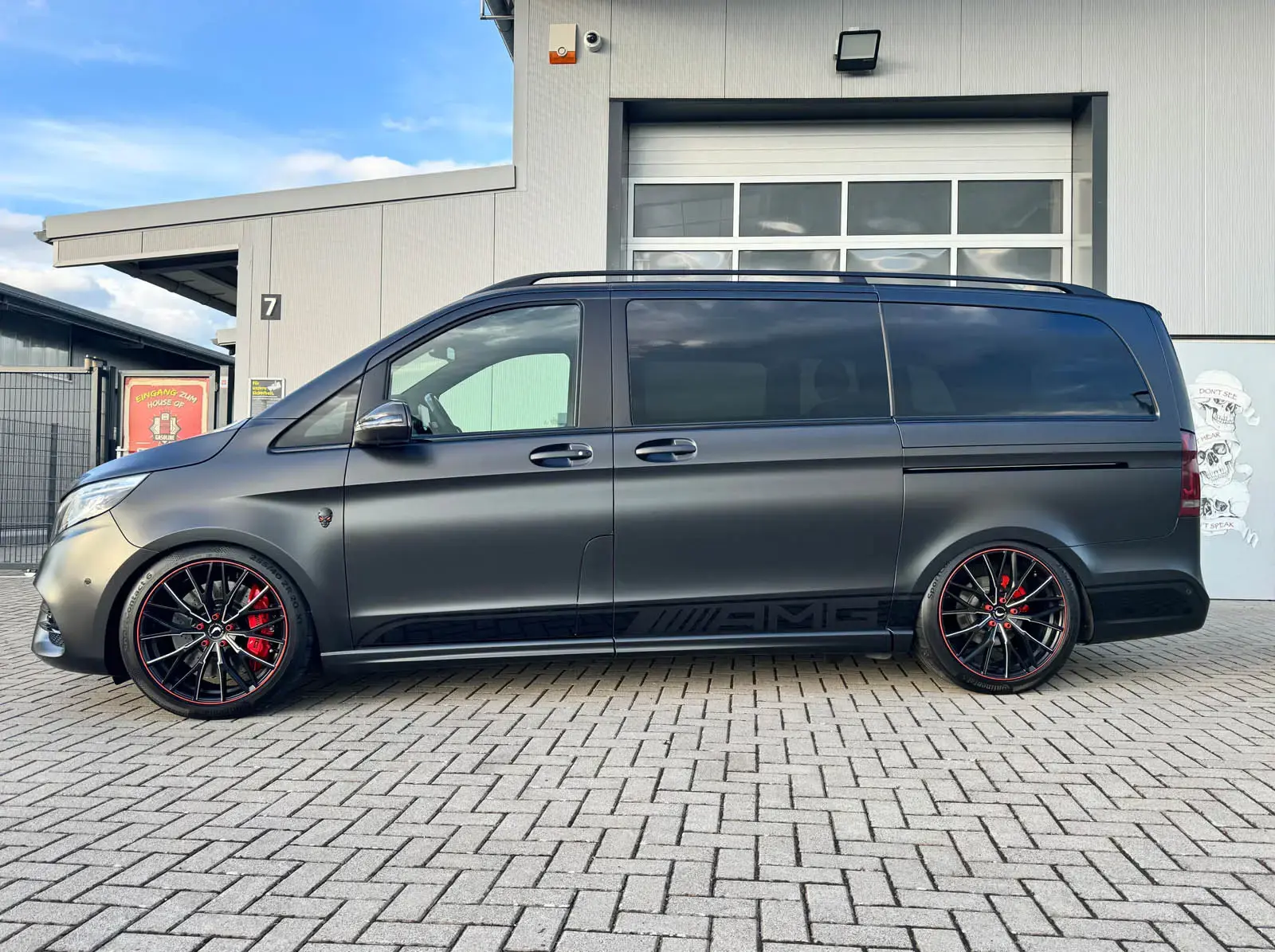 The mercedes benz v 300 d enhanced with barracuda project 3 0 wheels 2