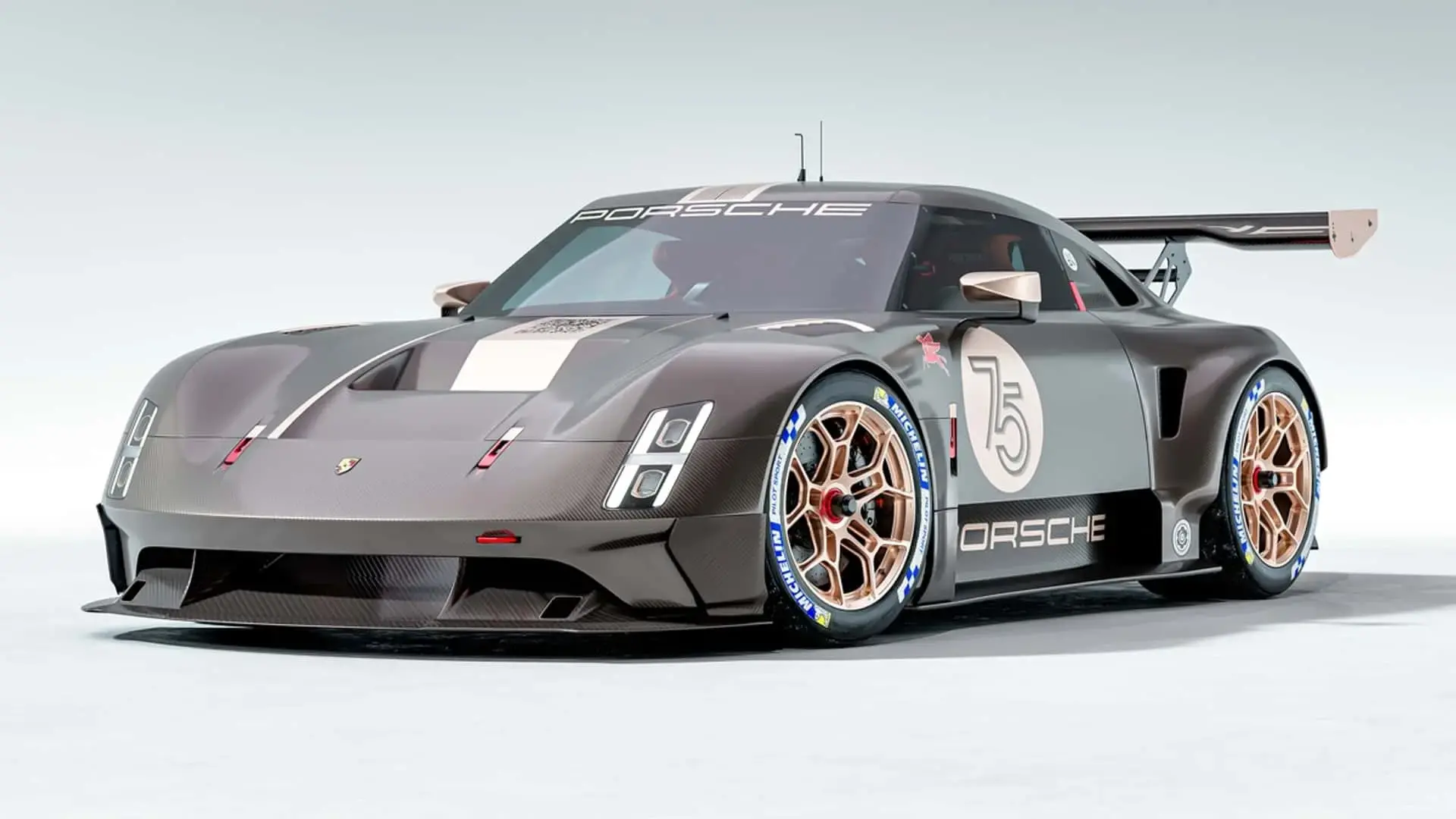 The vision 357 r concept embodies porsche s approach to race car design