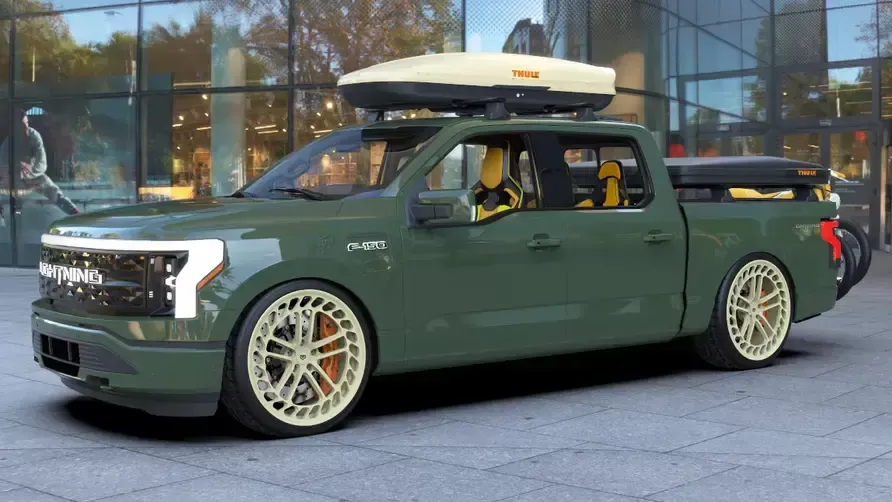 The ideal EV for a road trip might just be this modified Ford F-150 Lightning