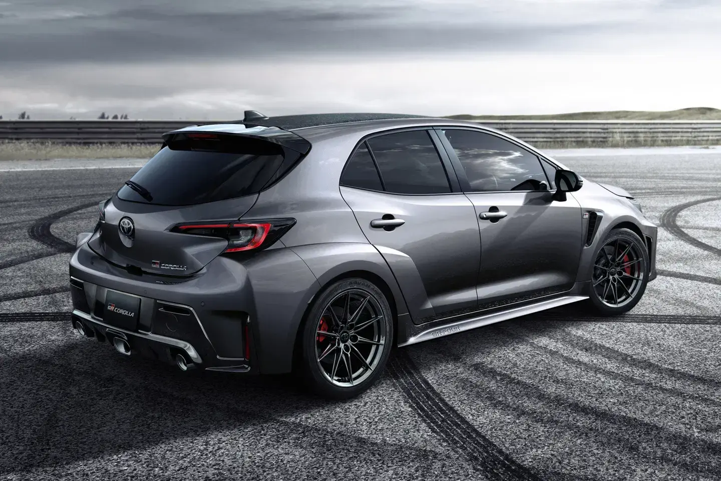 Toyota GR Corolla engine bay showing new cold air intake duct and cooling system improvements for track performance
