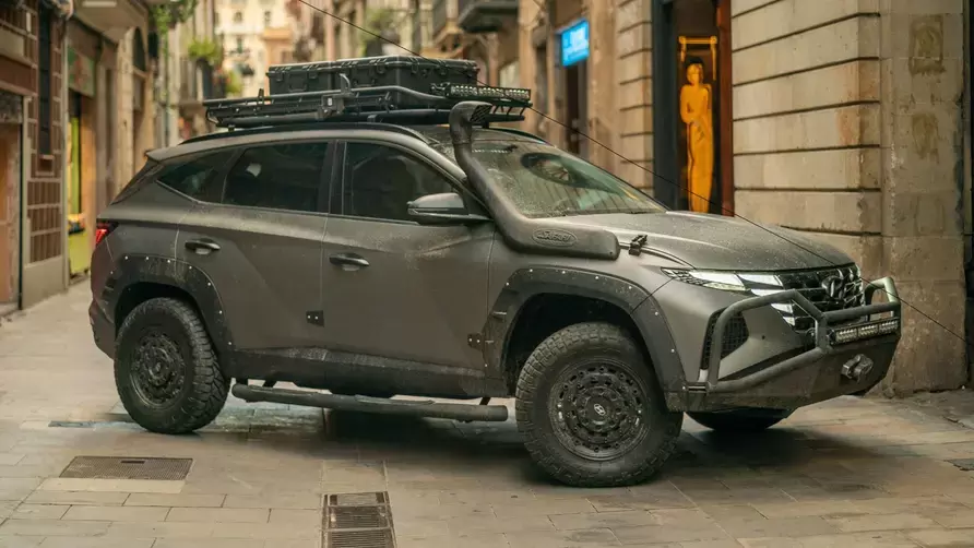 This 'Beast' Hyundai Tucson appears in the new Uncharted film | Modified Rides